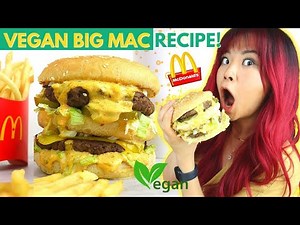 I Tried Making a VEGAN BIG MAC! (McDonald's Copycat Recipe But Vegan) / Cook With Me