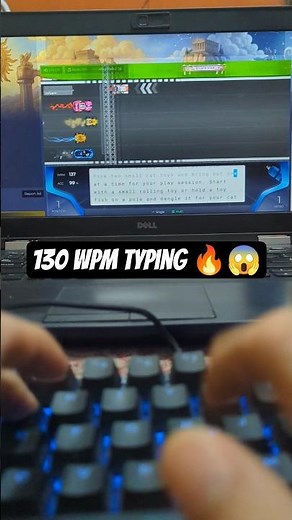 omg 130 WPM NitroType race 🔥😱 #typing