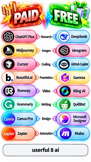 Best PAID AI Tools Free Alternatives 2026 || #AITools #FreeAI #ai