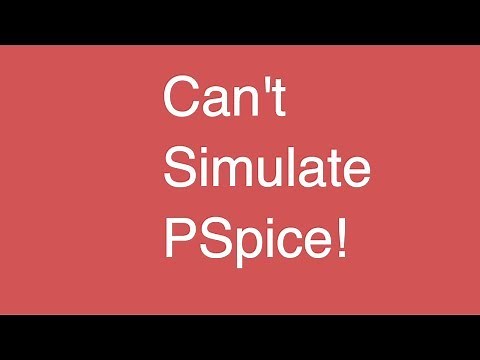 Troubleshooting Circuit Simulation Issues in PSpice OrCAD Capture CIS | Cannot Simulate Problem