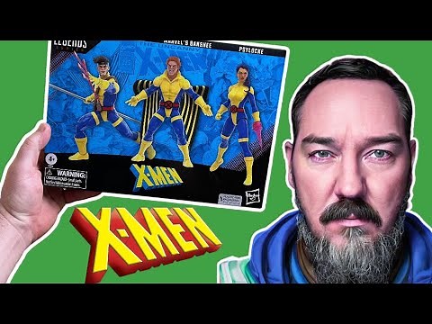 X-MEN 60 year ANNIVERSARY Marvel Legends BANSHEE, Gambit and Psylocke Action Figure Box Set Review