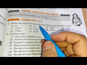 Cubes and Cubes Roots Chapter-6 Ex-6.2 || Class 8th Maths || New Book