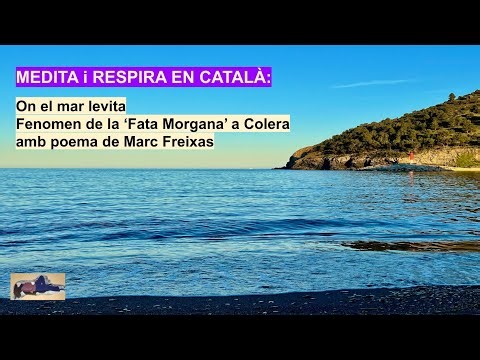 On el #mar levita. #fatamorgana a #colera amb #poema de #marcfreixas #platjadelsmorts