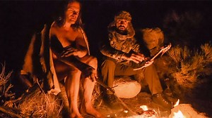 Camp chat by the fire