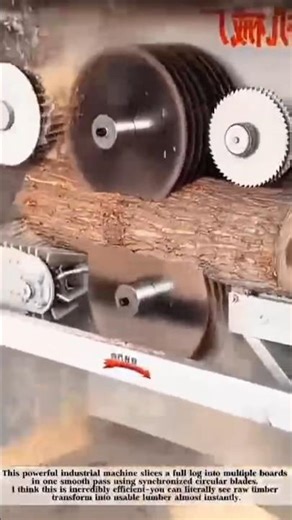 High Speed Log Cutting Machine! #shorts
