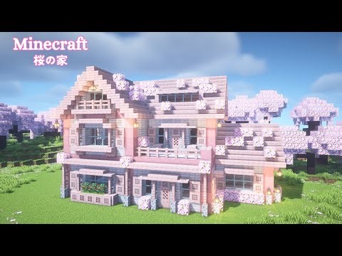 Minecraft: How to Build a Pale Oak and Cherry Blossom House Tutorial