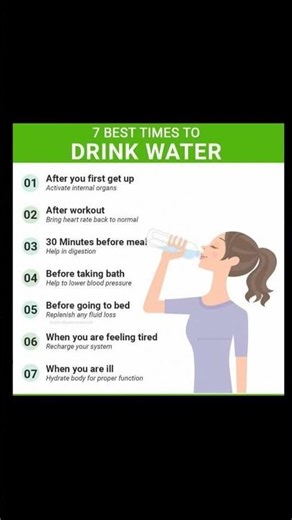 7 Best Timer To Drink Water 💦🌊