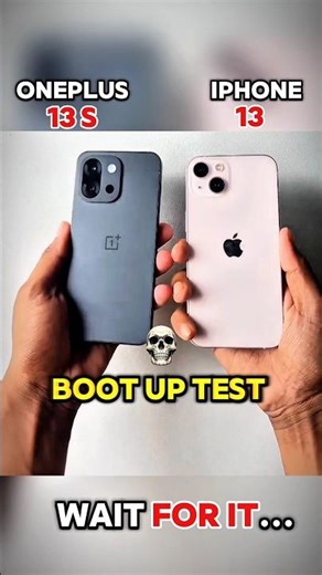 😱 OnePlus 13s vs iPhone 13 – FASTEST BOOT-UP WINS! ⚡🔥#youtubeshorts