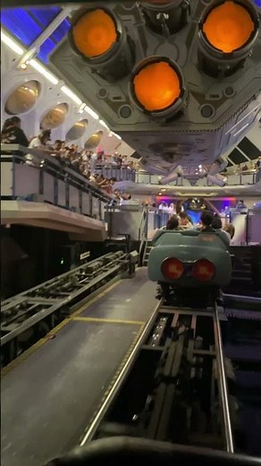 Hyperspace Mountain Evacuation with Lights On Disneyland May 2023