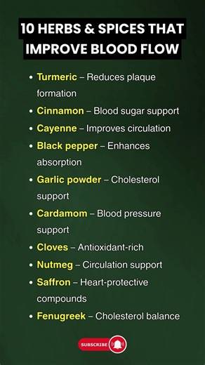 10 Spices That Improve Blood Flow