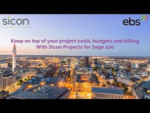 EBS & Sicon Demonstrate the Projects module for Sage 200