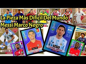Extra Stickers Panini Qatar 2022 Messi Marco negro Vale Miles de Dolares/Las piezas casi Imposibles