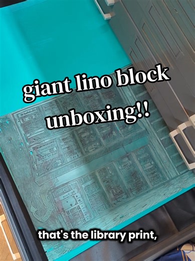 Giant Linoleum Unboxing and Printing Adventures