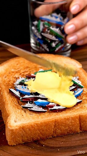 When your toast deserves first-class shipping #ai #satisfying #oddlysatisfying #ship