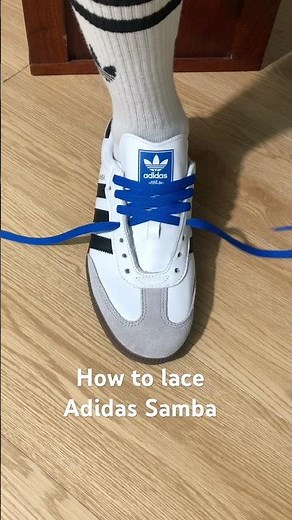 How to lace Adidas Samba#sneakers #shoes #adidas #adidassamba