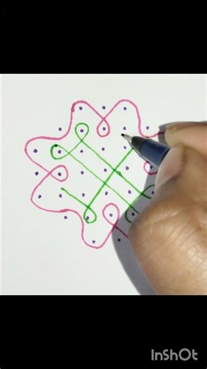 Easy 7*3*3dots muggu for beginners | step-steptutorial|‎⁨‪@ARTofdots-AARAMBHAM‬#rangoli #muggu#kolam