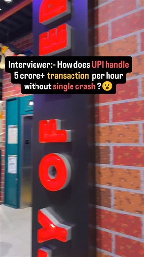 Rana Tahir Bilal on Instagram: "How does UPI process millions of payments every minute during peak hours — without slowing down or crashing? Here’s the system design architecture interviewers love 👇 ⸻ 1️⃣ Multi-Layer Architecture UPI works in 3 layers: • PSP Apps (PhonePe, GPay, Paytm) → send request • NPCI Switch → validates, routes & processes • Banks → debit/credit accounts This separation ensures no single app or bank becomes a bottleneck. ⸻ 2️⃣ NPCI’s High-Speed Switching NPCI uses a high-