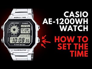 How to Set the Time on the Casio Royale AE-1200WH Watch
