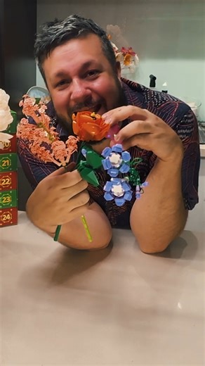 571K views · 20K reactions | WHAT A PUNISH! Day 3 of the fake lego flowers was a little painful. Still loving the process, just making me a little stressed. | Christian Hull | Facebook