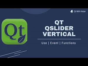 Qt QSlider(Vertical) | How to use vertical slider | Events | Qt C++ | Qt Creator | Qt Tutorial
