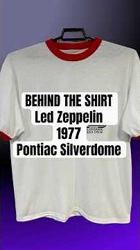 Behind the Shirt - Led Zeppelin 1977 #ledzeppelin #classicrock #detroitrockcity #michiganhistory