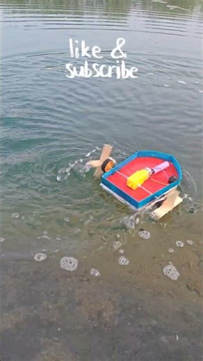 diy mini boat testing