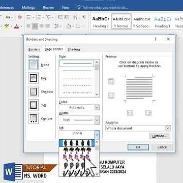 how to make a frame in word