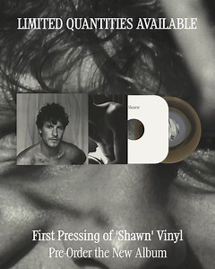 Pre-order “Shawn”, The Album vinyl, CD, & cassettes on my store now. Album out October 18th. | Shawn Mendes