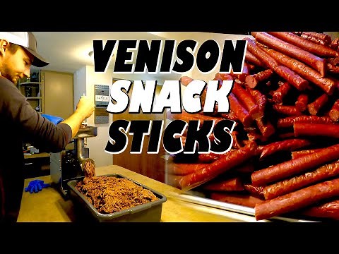 HOW TO MAKE VENISON SNACK STICKS | DEER PROCESSING at home for BEGINNERS