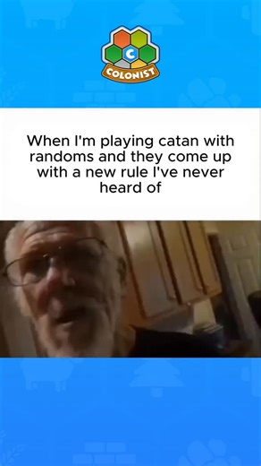 Colonist.io on Instagram: "Every random has that one ‘custom rule’ nobody else knows 😂 Skip the chaos. Play fair at colonist.io ⚔️ #colonist #catan #boardgamegeek #browsergame #boardgame #boardgames #boardgamer #boardgaming #boardgameaddict #boardgamenight #boardgamesarefun #boardgamers #strategy #tabletopgames"