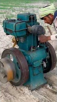 Diesel Engine 12hp #dieselengine_waterpump #hppower #farming #pondpump #machine #excavator