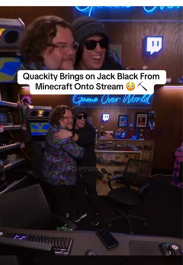 Quackity and Jack Black Explore Minecraft Together Live