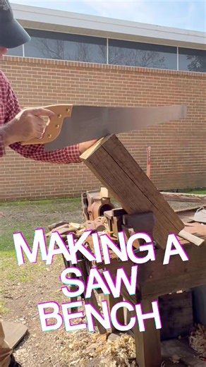 I am making a saw bench for my workshop #woodworking #woodworkshop
