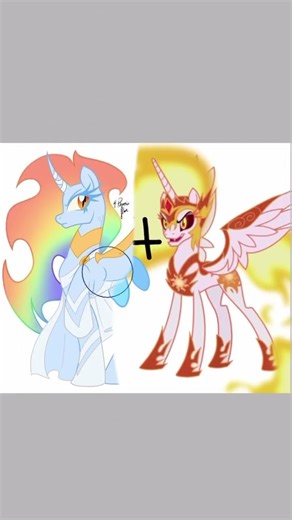 Daybreaker Rainbow fused! #mylittleponyfriendshipismagic #mylitlepony #mlp #mlpfim #rainbowdash