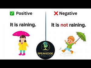 Simple guide to positive and negative Sentences| English practice