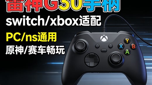 雷神G30手柄实测：Switch/PC/NS多设备兼容，一秒切换，游戏党直呼真香？