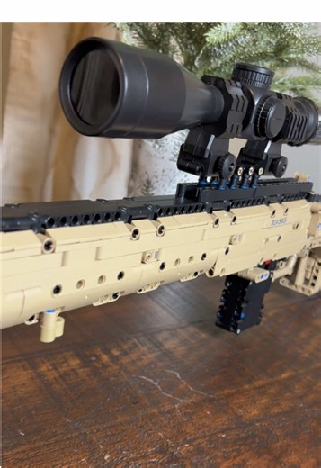 Building brick kit only took a few hours to build. AND its functional so you can play with it! @TokmocOfficial #pewpewpew #buildingblocks #gift #giftforhim #cool