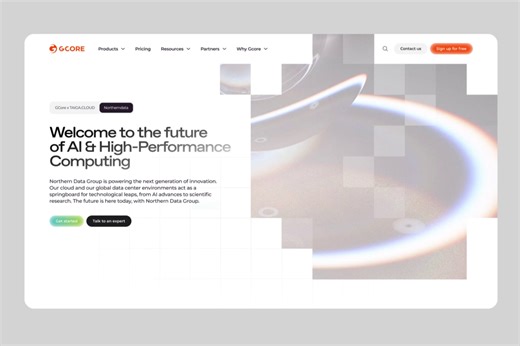 Cloud Service Website Design