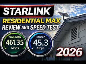 Starlink residential Max review 2026 & Cloudy Speed test