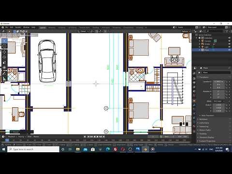 How To Use DWG Files In Blender | Best Way To Import CAD File In Blender | 3D Floor Plan In Blender