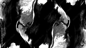 Black ink artistic flow splatter spots spills white paper beautiful reveal dripping streaks spread fluid ink alpha matte isolated watercolor ink drops transition ink transition on white screen