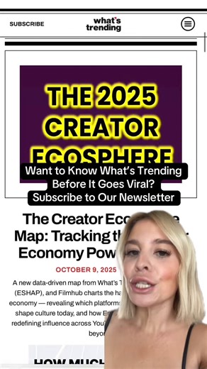👀 Want to stay ahead of the curve — not just catch up to it? From viral internet moments to the biggest moves in creator culture and emerging tech, our What’s Trending newsletter breaks it all down so you’re always in the know. Whether you're building, creating, or just deeply online, we've got you covered. 📩 Tap the link in our bio to subscribe. #whatstrending #creatornews #newsletter | What's Trending