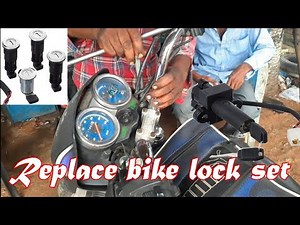 How to install New Lock in Splendor PRO Bike | How to replace bike lock set