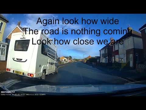 Lesson passing to close to parked vehicles 
