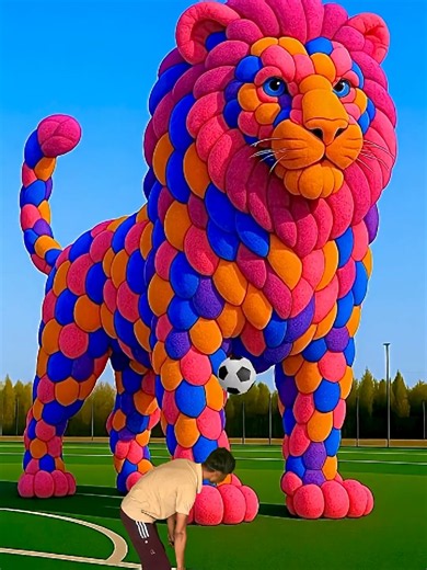 The mascot vibrato assistant placed on the football field is popular, co-produced, creative