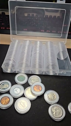 Easy Coin Storage for Collectors! 🪙 #coins #coincollecting #coincapsules