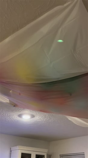 We did the popular balloon drop idea for the kids at 7 pm just in case they couldn’t stay up. By midnight only 1 of our kids was still awake to watch the fireworks with us 🩷 #newyear #balloons #fireworks #familytime #love