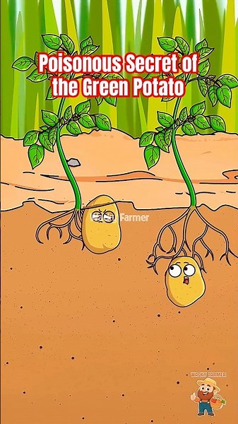 The Poisonous Secret of the Green Potato! 🥔 #potato #shorts