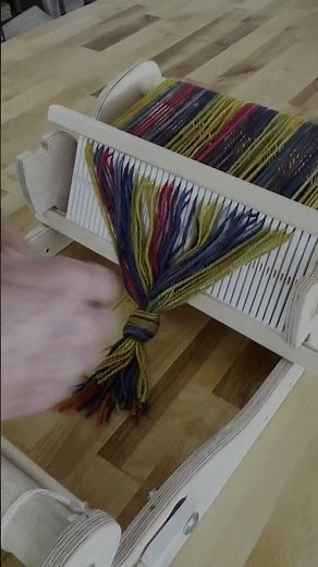 How to Put a Project on a Rigid Heddle Loom - The direct warp method is so easy!