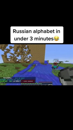 Learn the Russian Alphabet with Minecraft Edition